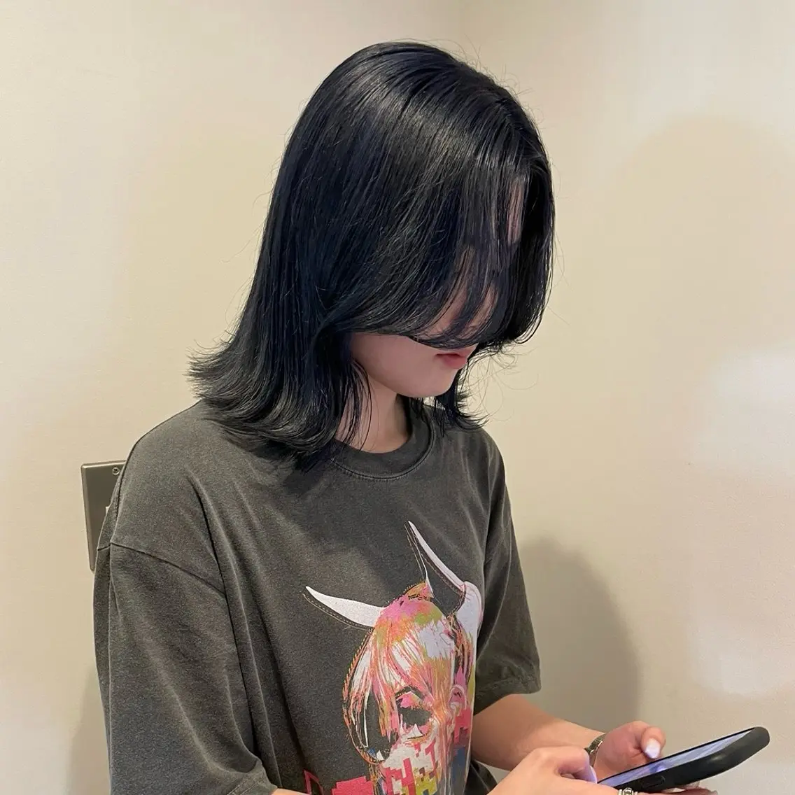 【人気No.2❣️お洒落で可愛い韓国カラー💙✨】アディクシーカラー＋7種トリートメント付き🧴の写真