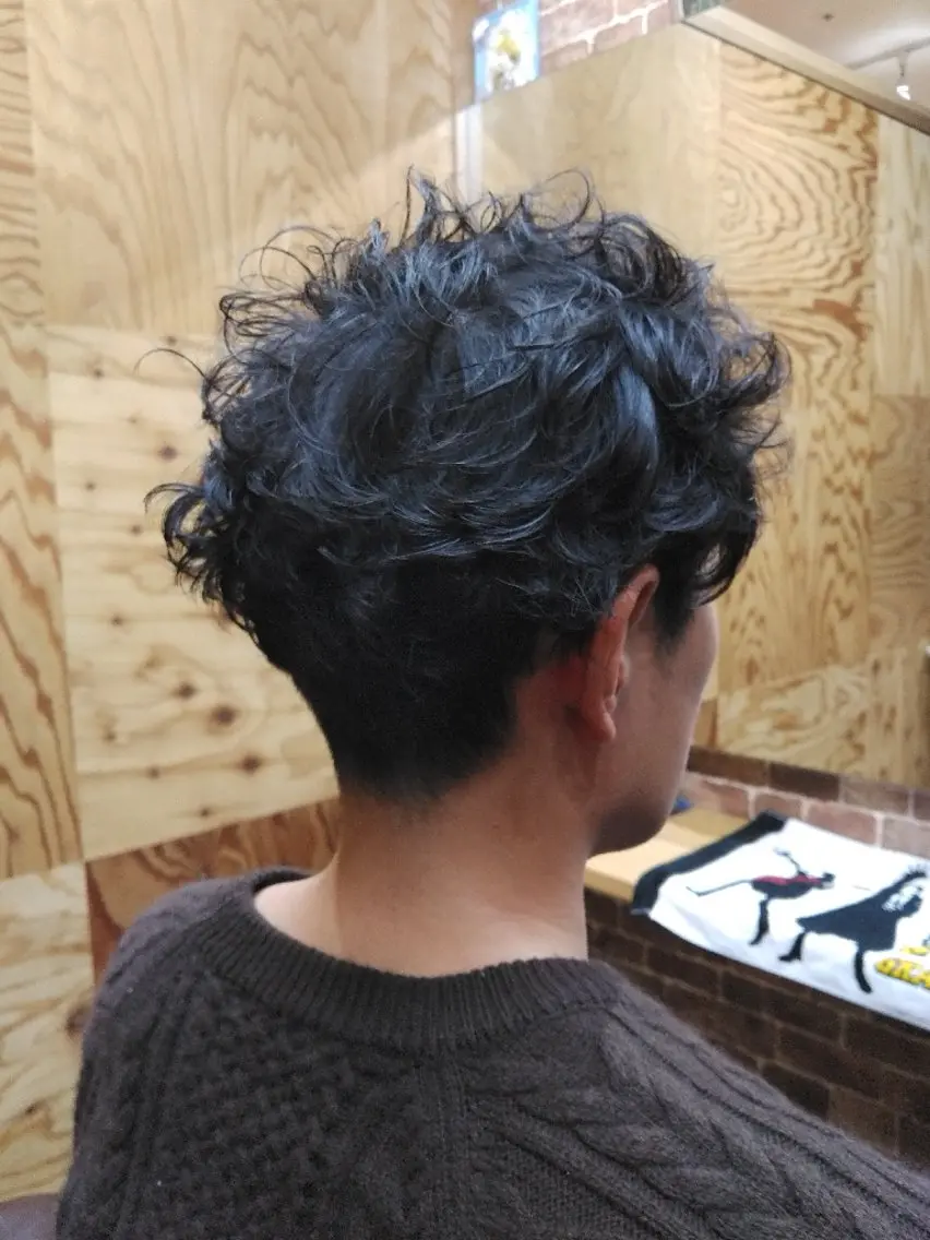ショート パーマ メンズ 深夜〜早朝受付可能な 美容院👻keijiのヘアスタイル