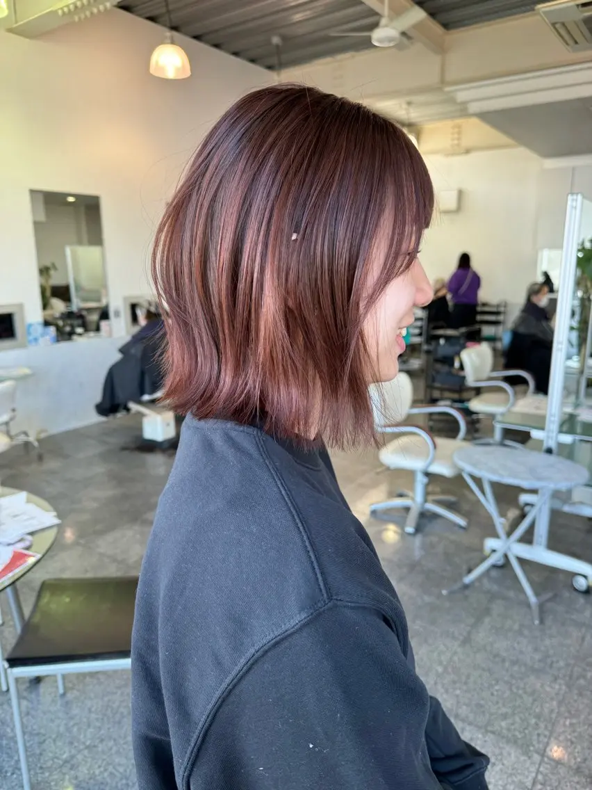 ショート カラー ブラウンカラー ラベンダーカラー ラベンダーピンク ピンクカラー ピンクブラウン 🫧ヒシダアキ taboo.i🫧のヘアスタイル