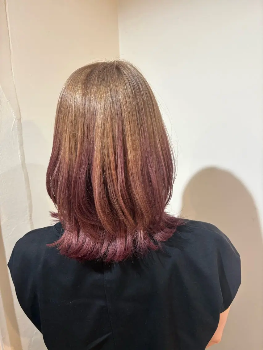 ミディアム ヘアカラー COLO✨️ 白川綺香のヘアスタイル