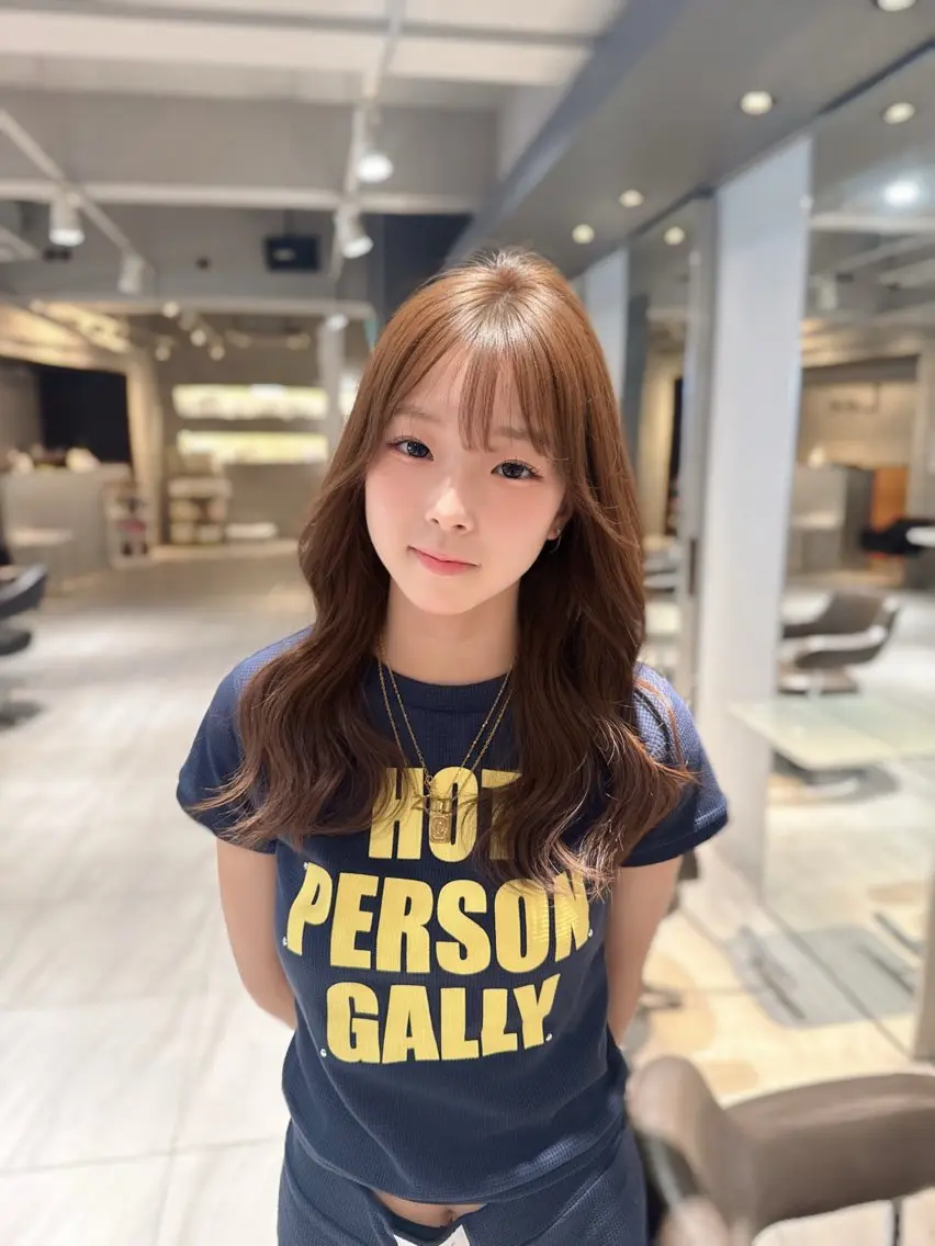 セミロング ヘアカラー 🎀 Lee / Bian🤍のヘアスタイル
