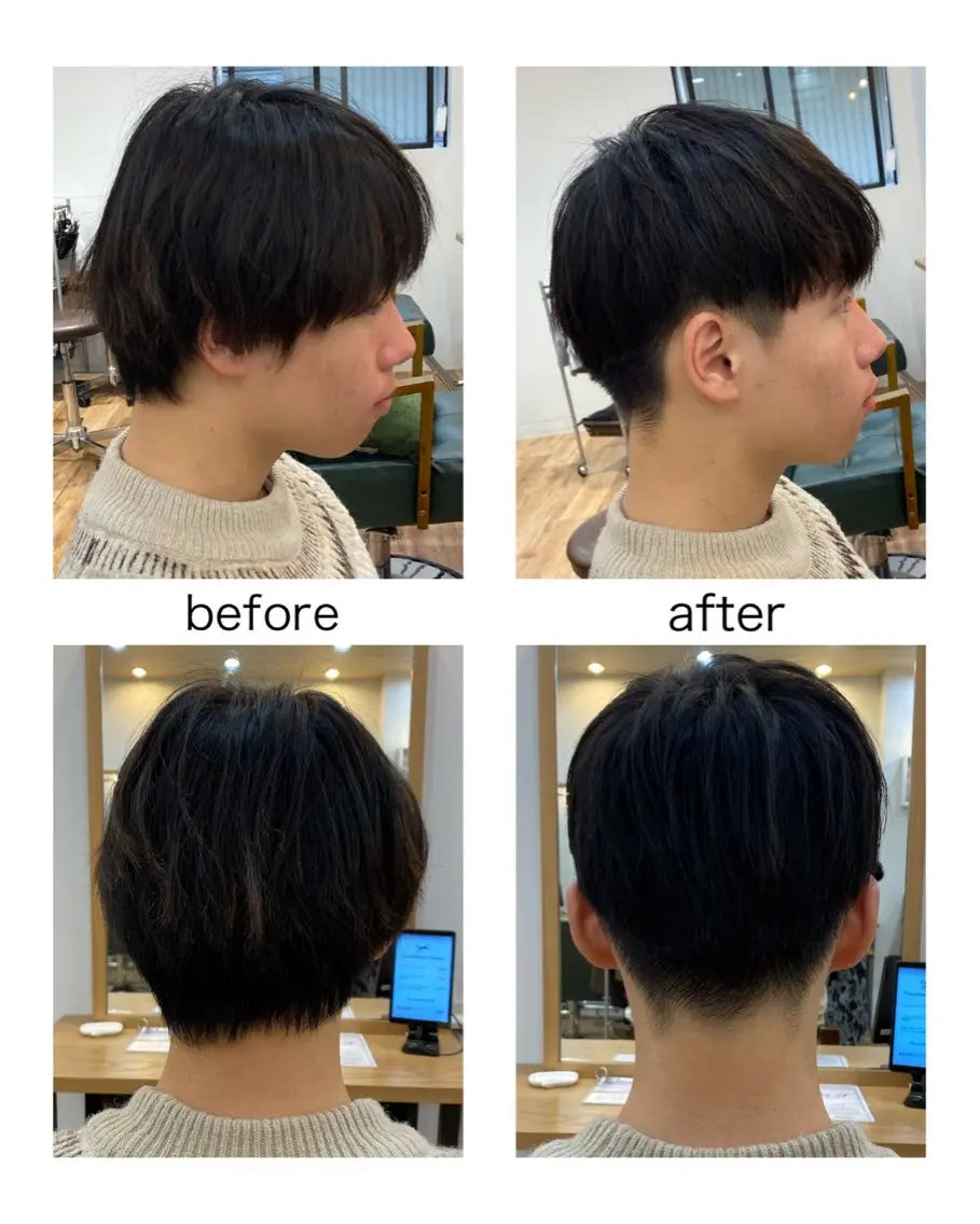 メンズ マッシュ ツーブロック 熊崎 未来のヘアスタイル