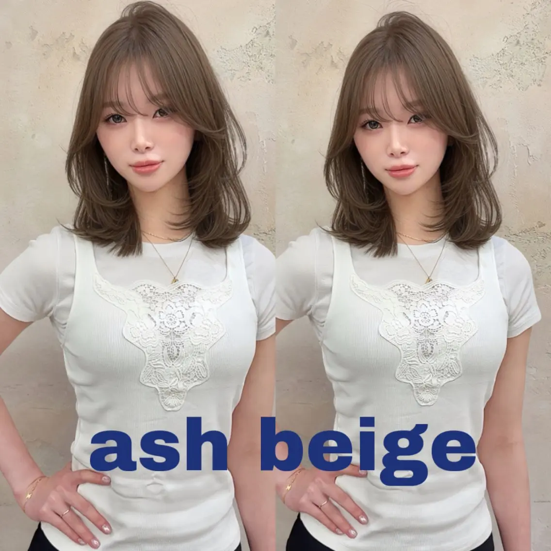 ミディアム カラー カット ヘアカラー トリートメント ブリーチなしWカラー Honokaのヘアスタイル