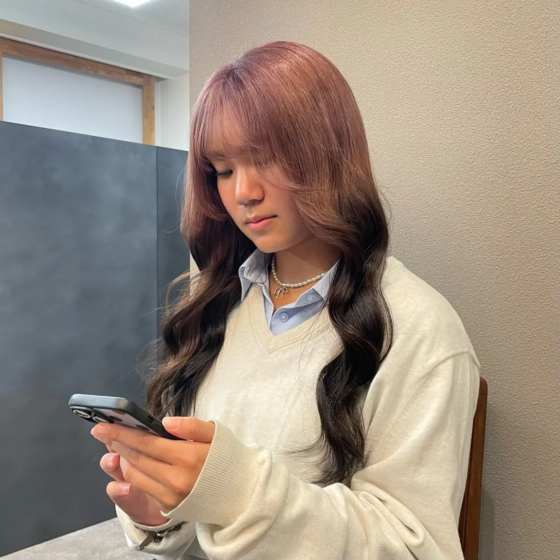 ロング カラー ピンクカラー ❄️透明感カラー/ 髪質改善❄️WAOのヘアスタイル