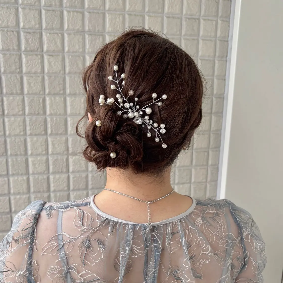 ヘアアレンジ ヘアセット 銀座：似合わせカラー オリーブ🫒アレンジのヘアスタイル
