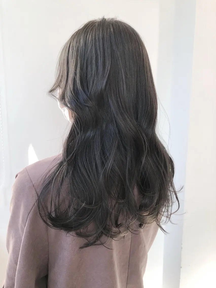 ロング カラー ヘアカラー トリートメント ヘッドスパ ヘアセット 𓏸レイヤー髪質改善 透けカラーカノン🫧のヘアスタイル