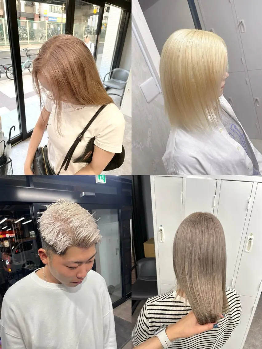 ロング カラー ブリーチ 🩵ハイトーン/ レイヤーYUZU🩵のヘアスタイル