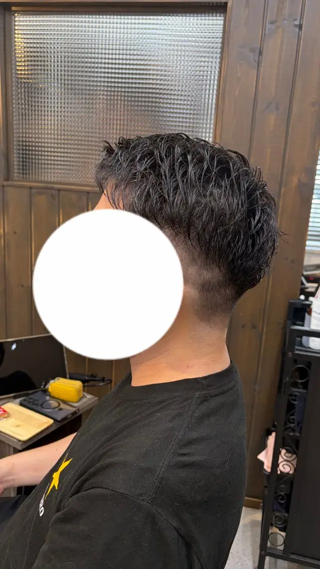 メンズ カット 加茂野 緑のヘアスタイル