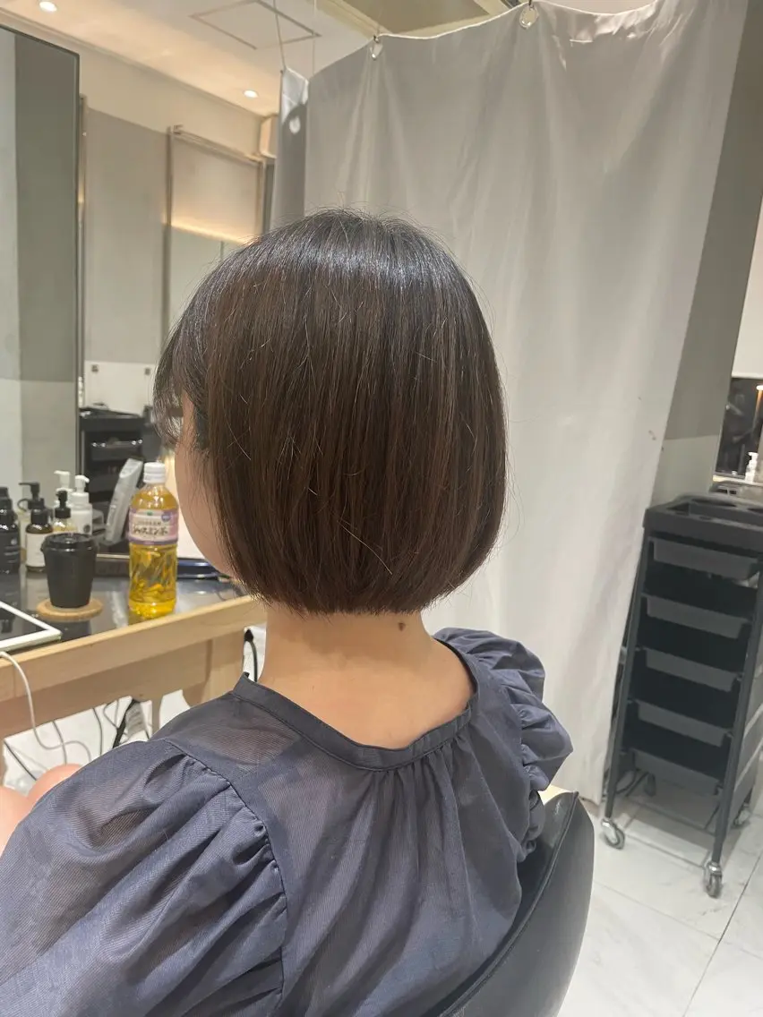 ショート カット トリートメント ヘッドスパ ヘアセット オリーブ カラー✨有坂映哉のヘアスタイル