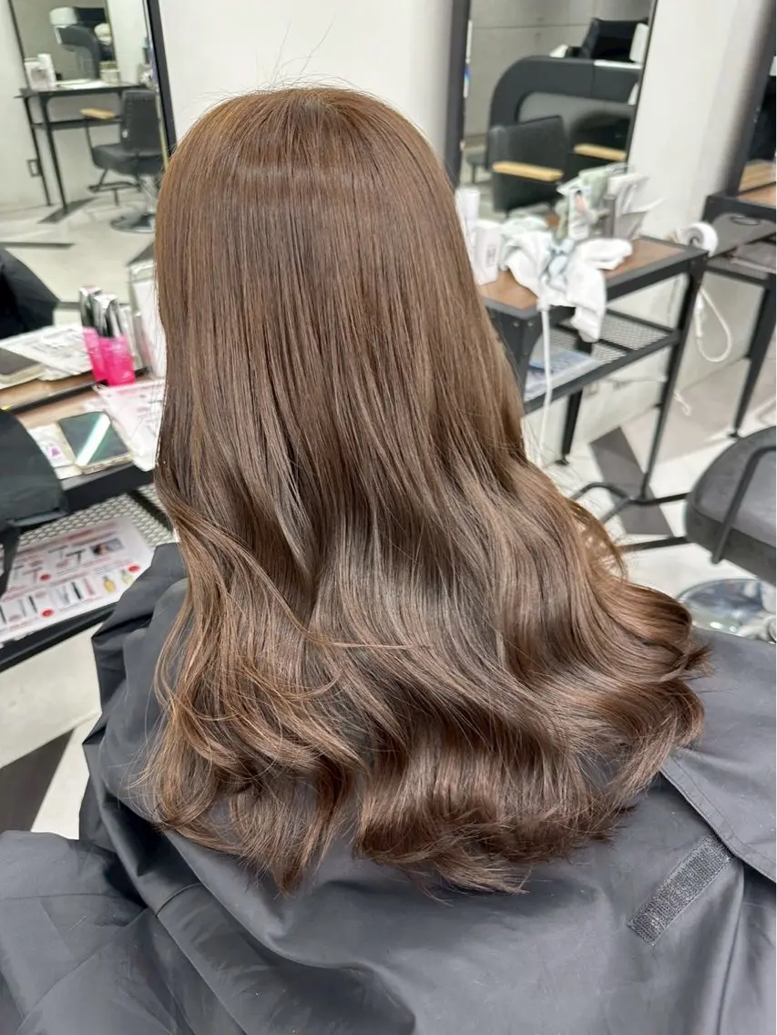 ロング カラー ななみ.⋆𝜗𝜚 透明感カラー/まつパのヘアスタイル