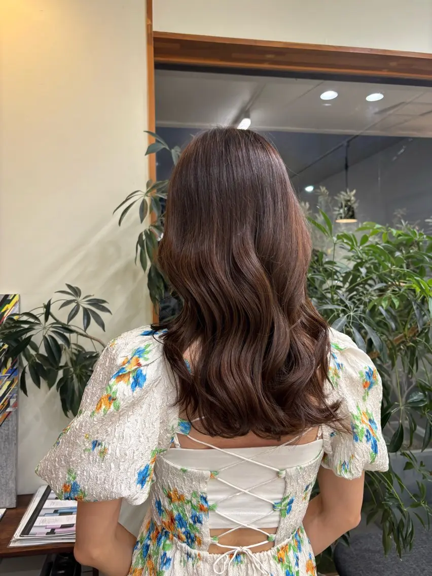 ロング 村田 杏のヘアスタイル