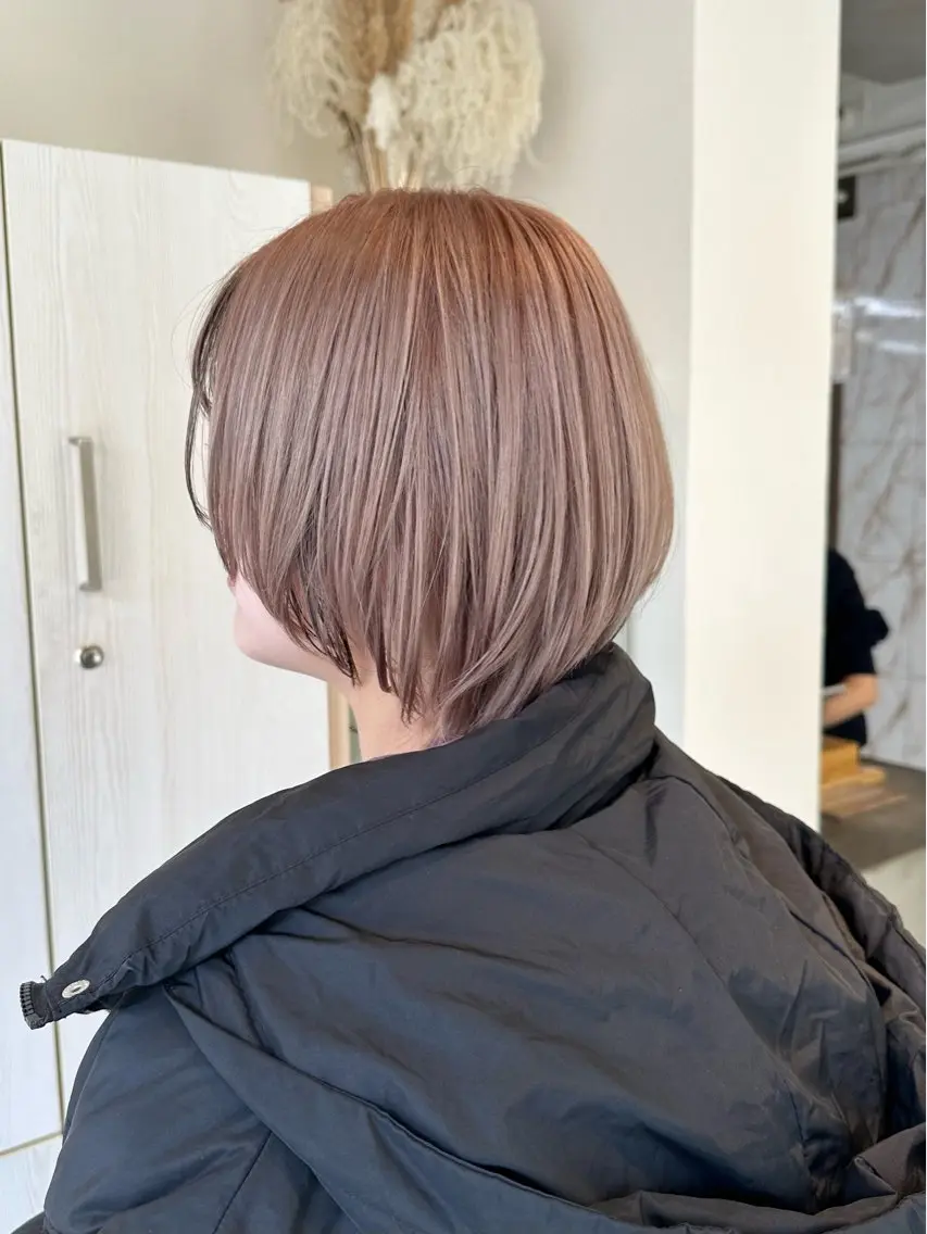 ショート カラー ハイトーン×似合わせ 🌱中川慎之介のヘアスタイル