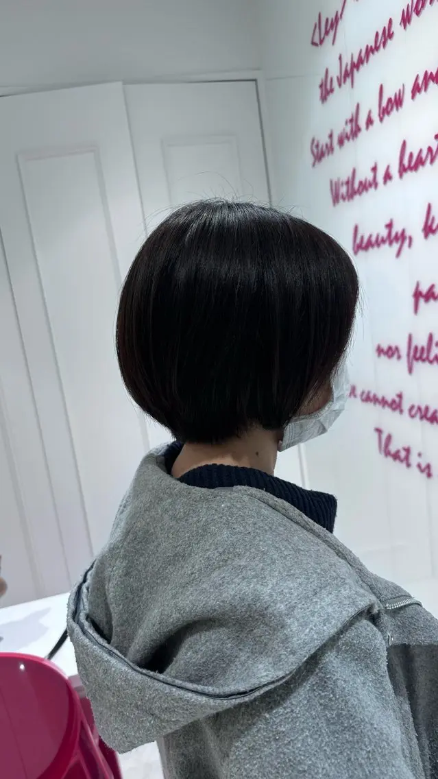 ショート ショートボブ ボブ ショートヘア 半田 陽菜のヘアスタイル