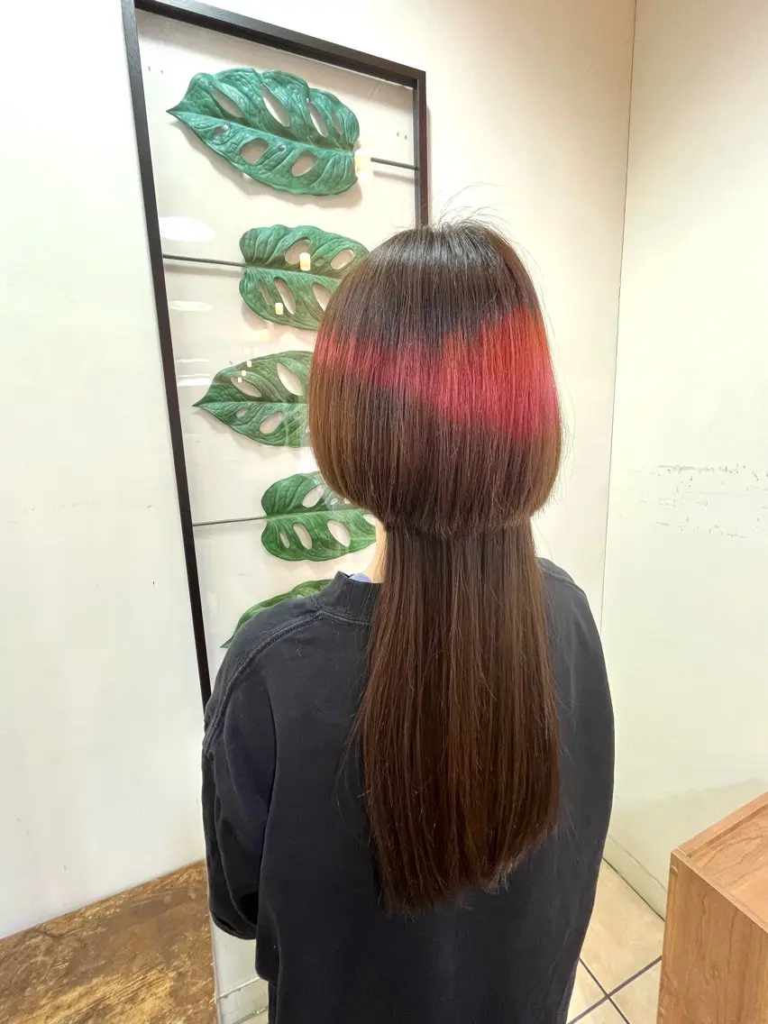 カラー ヘアカラー 竹内 彩香のヘアスタイル