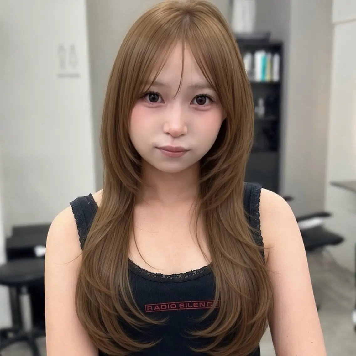 ロング ハッシュカット 韓国風ヘア レイヤーカット カット ヘアカラー トリートメント 【レイヤー×透明感 カラー】mayaのヘアスタイル