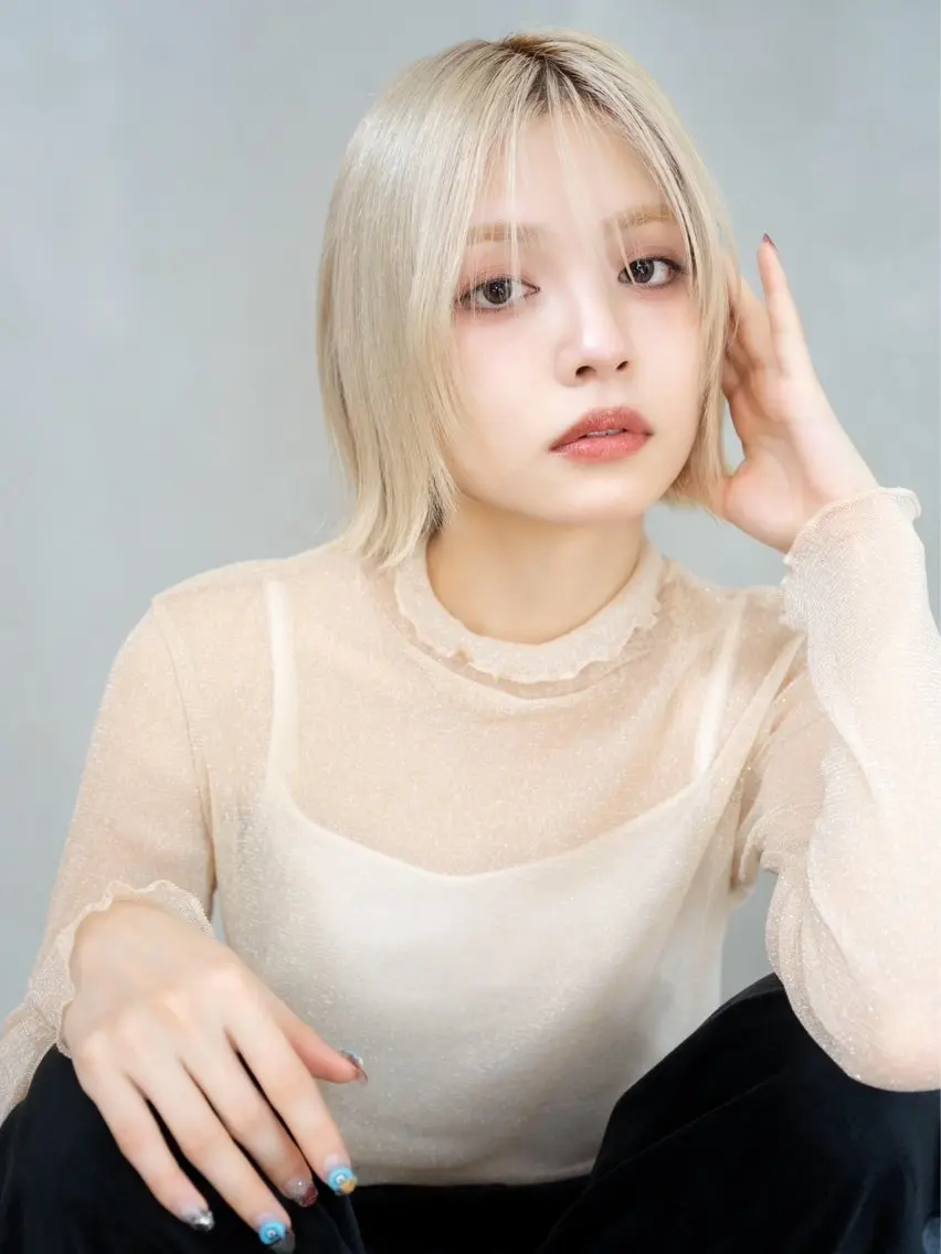 ❤️破格❤️👑ご新規〜3回目👑イルミナカラー+TOKIO premiumトリートメント+デザインカット*¥12000の写真