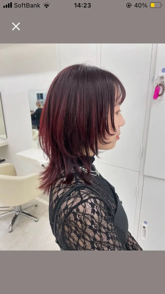 ミディアム マカロン富田/本店 大門のヘアスタイル