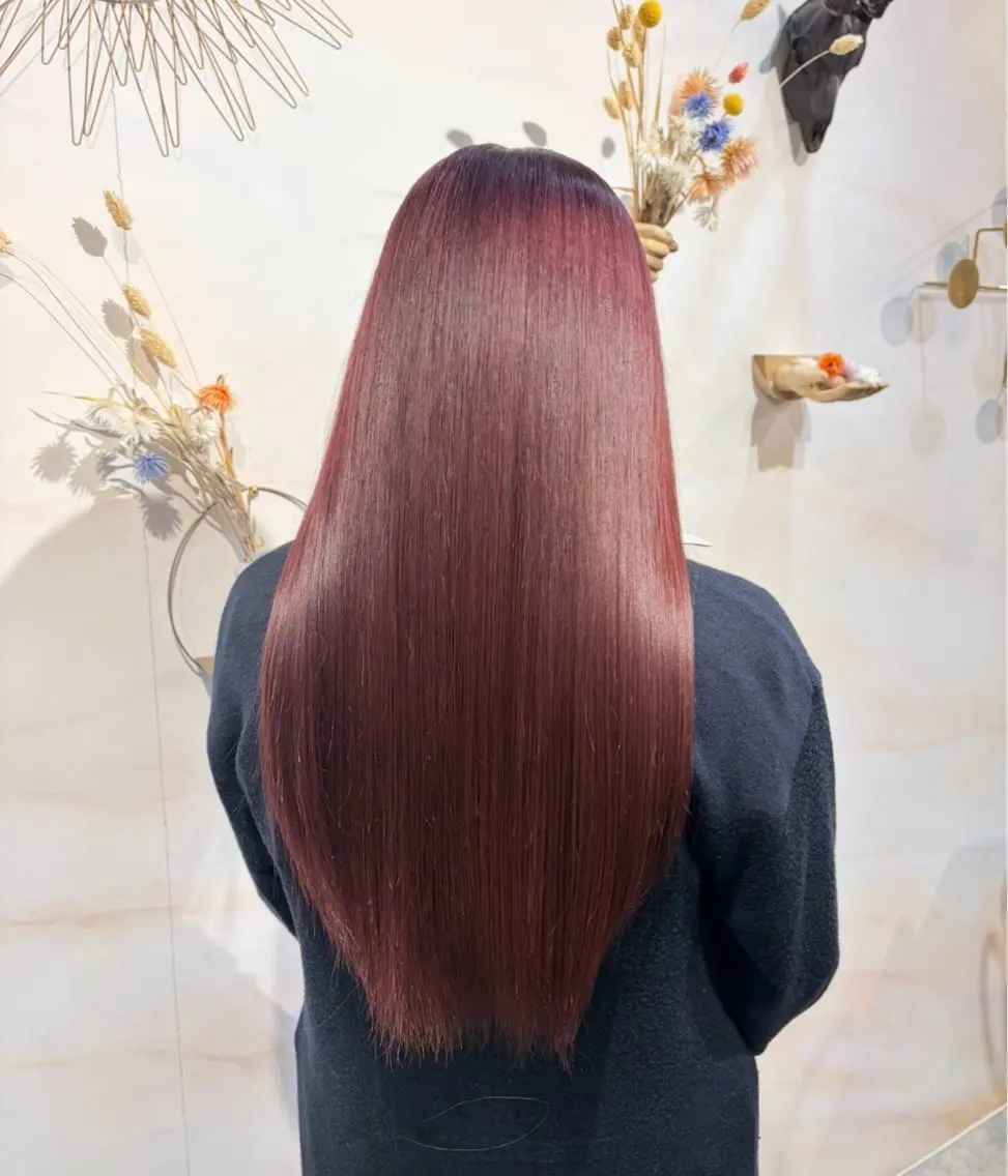 ロング カラー ブリーチ ピンクカラー バイオレットカラー hana/💗 moriguchiのヘアスタイル