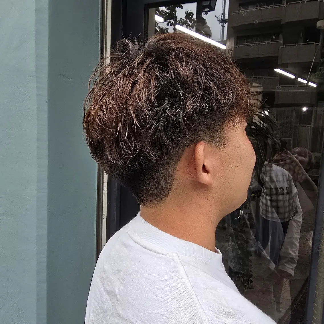 ショート パーマ メンズ カット パーマ ハヤシ マユ ✂ 府中美容室のヘアスタイル