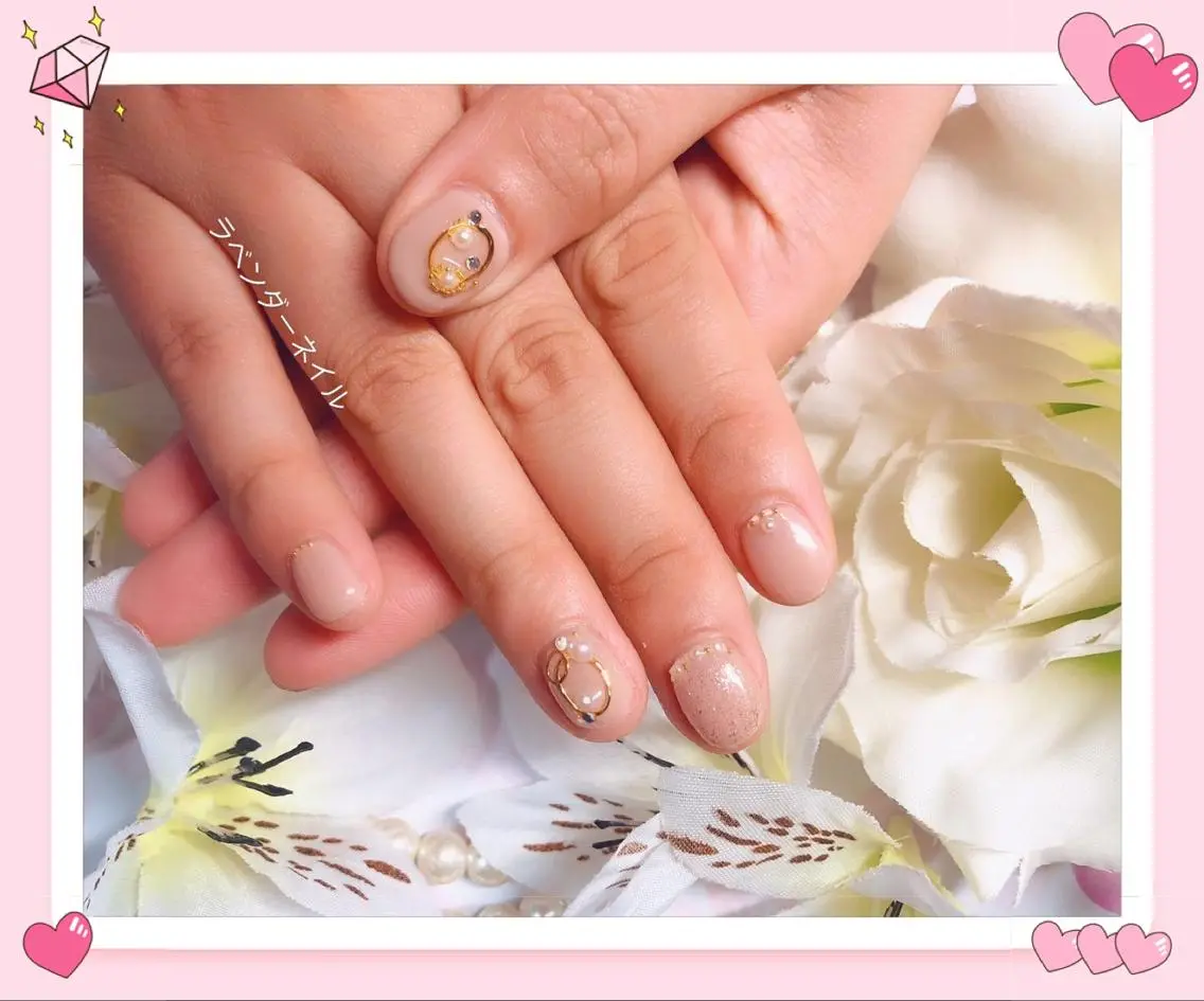 ネイル ラベンダー💖日暮里 ルル💖ネイルのネイルデザイン