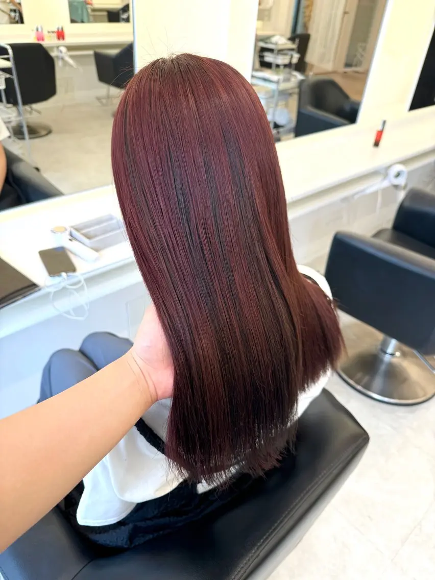 ロング カラー NANO／ ブリーチ×レイヤーのヘアスタイル
