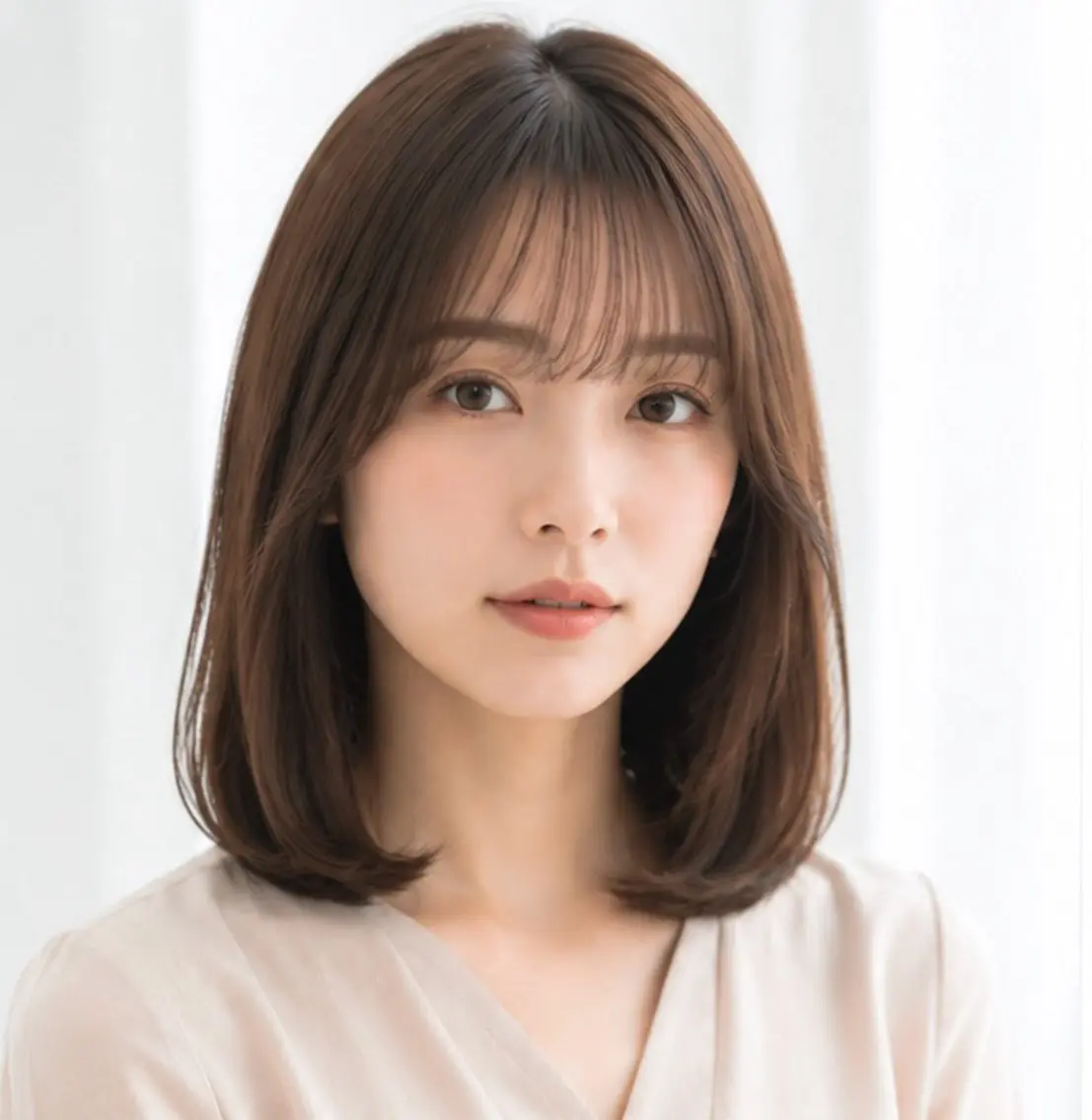 ミディアム カット ヘアカラー トリートメント 🍀小川泰輝🍀 艶カラー・髪質改善◎のヘアスタイル