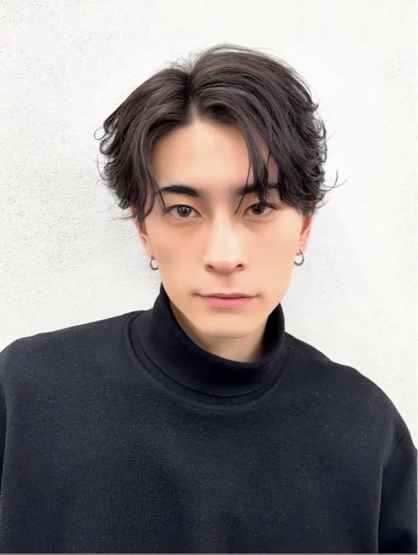 ショート その他 メンズパーマ熊谷 フェザーパーマのヘアスタイル