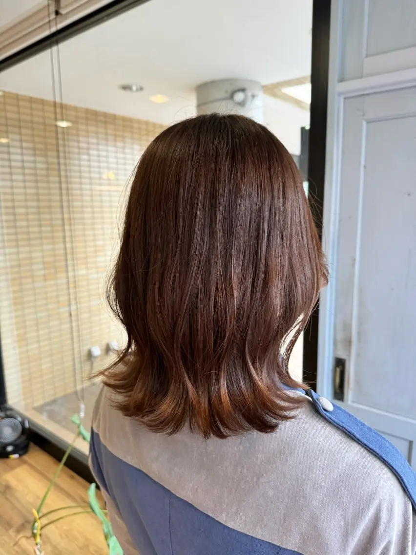 ロング カラー ベージュカラー ヘアカラー トリートメント ツキダテ ユイのヘアスタイル