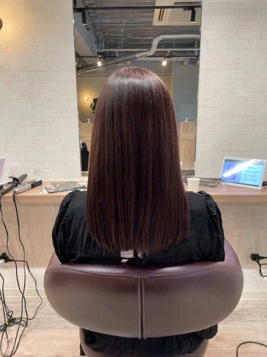 ロング 髪質改善 縮毛矯正 朝野 錬のヘアスタイル