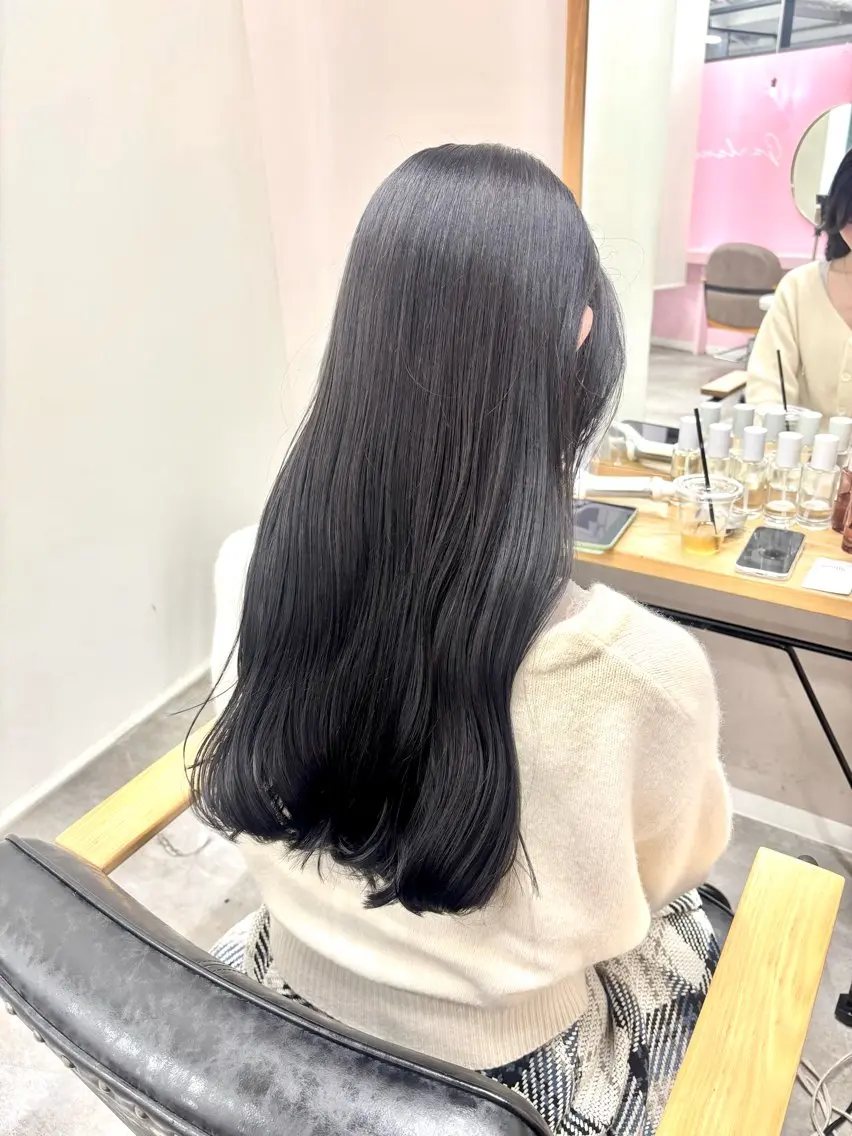 ロング カラー カット ヘアカラー トリートメント 2ヶ月持つカラー 🍀梅田・増田のヘアスタイル