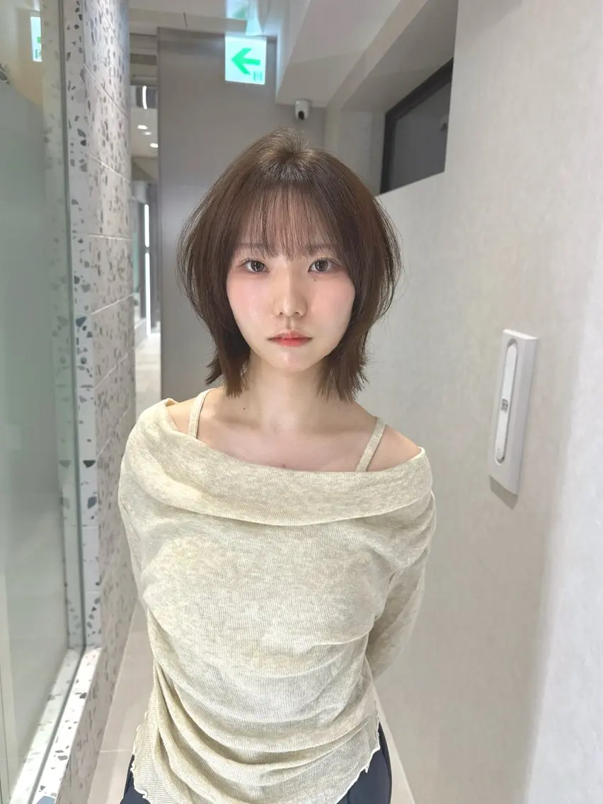 ショート カラー カット ヘアカラー トリートメント 矢野 晃平のヘアスタイル