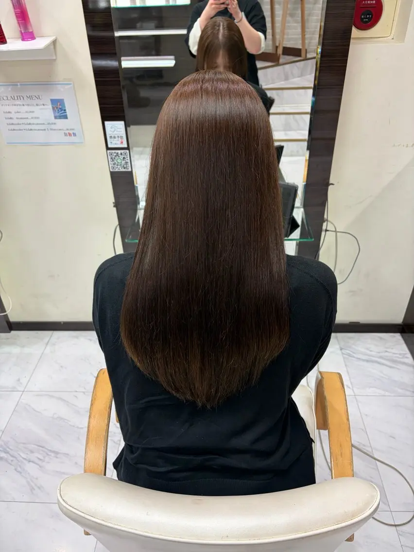 ロング カラー ヘアカラー 旗手 沙和のヘアスタイル