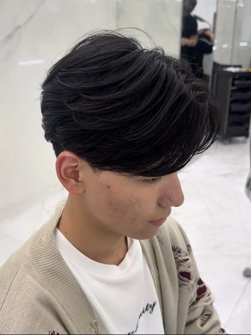 ミディアム ミディアムパーマ カット パーマ 木村 介威のヘアスタイル