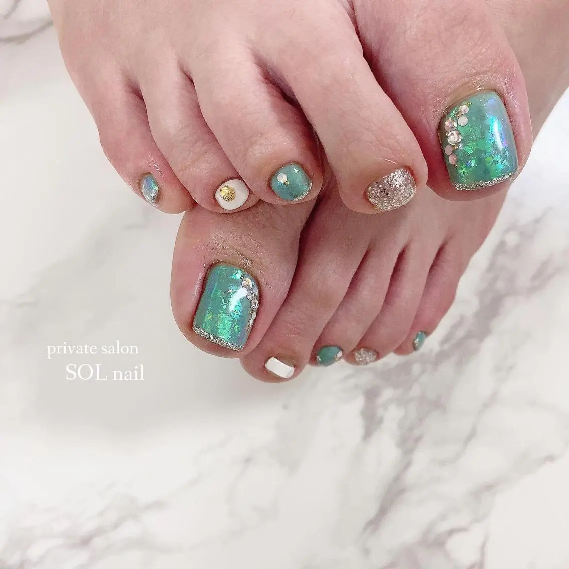 ネイル フットネイル SOL NAILのネイルデザイン