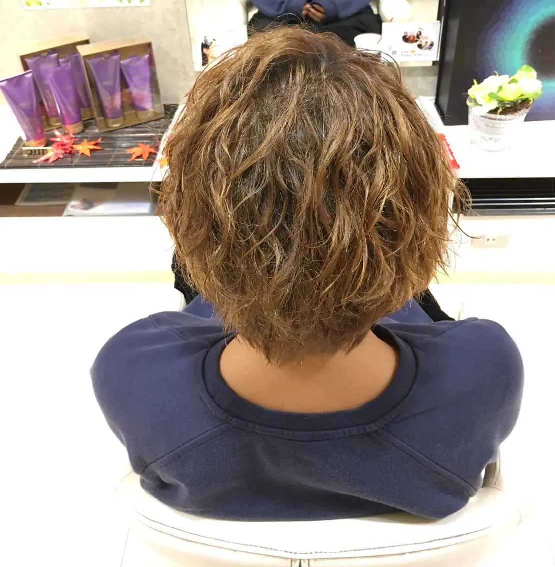 ショート パーマ 本間 隼人のヘアスタイル