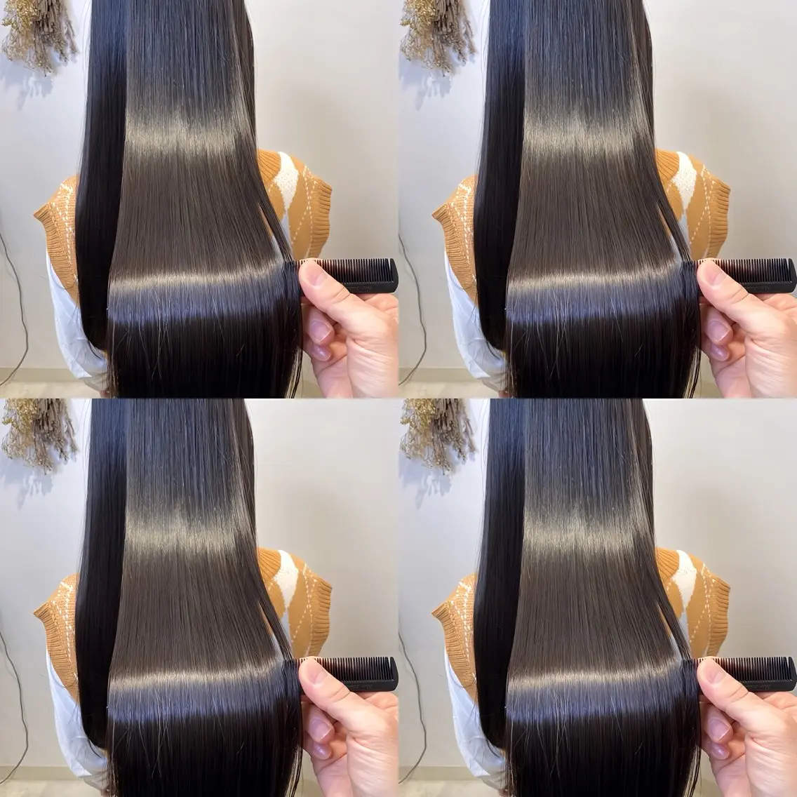 セミロング 縮毛矯正 トリートメント 【溝の口の艶髪の神様 】EARTHのヘアスタイル