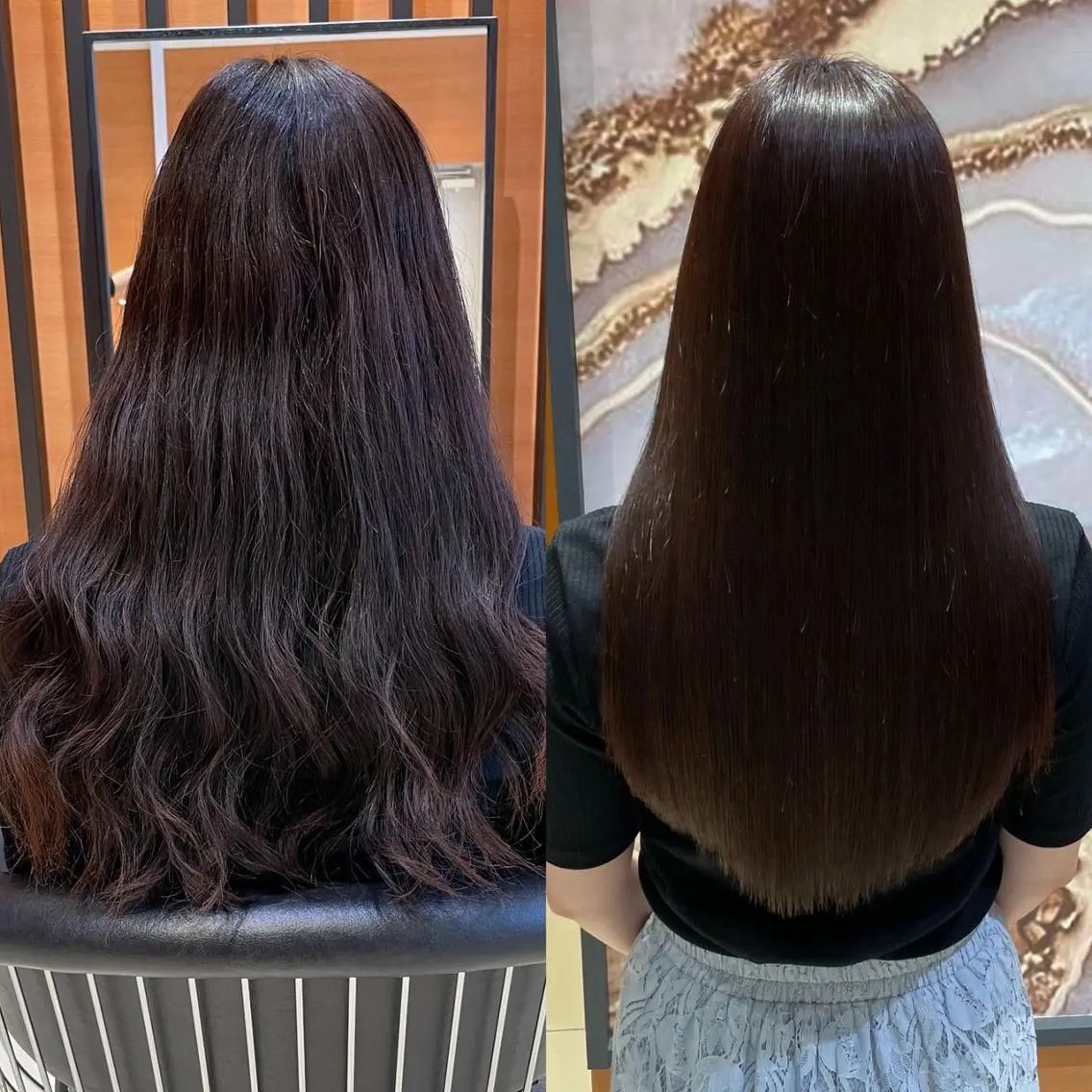 ロング お団子ヘア ミストバング ボブ ハイライト 姫カット 毛流れパーマ職人 岡田大樹のヘアスタイル