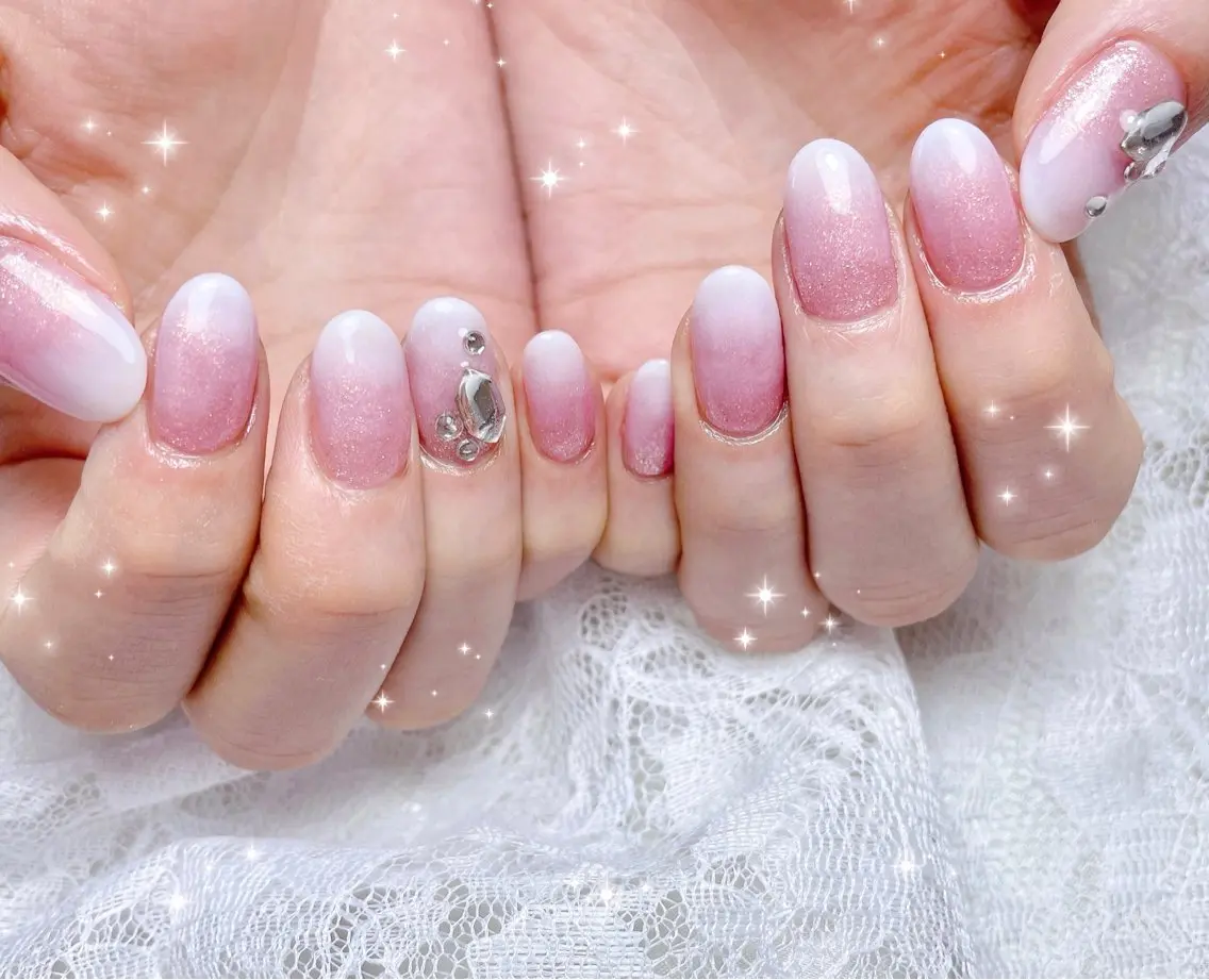 ネイル グラデーション ハンドネイル FLARE NAIL フレアネイルのネイルデザイン