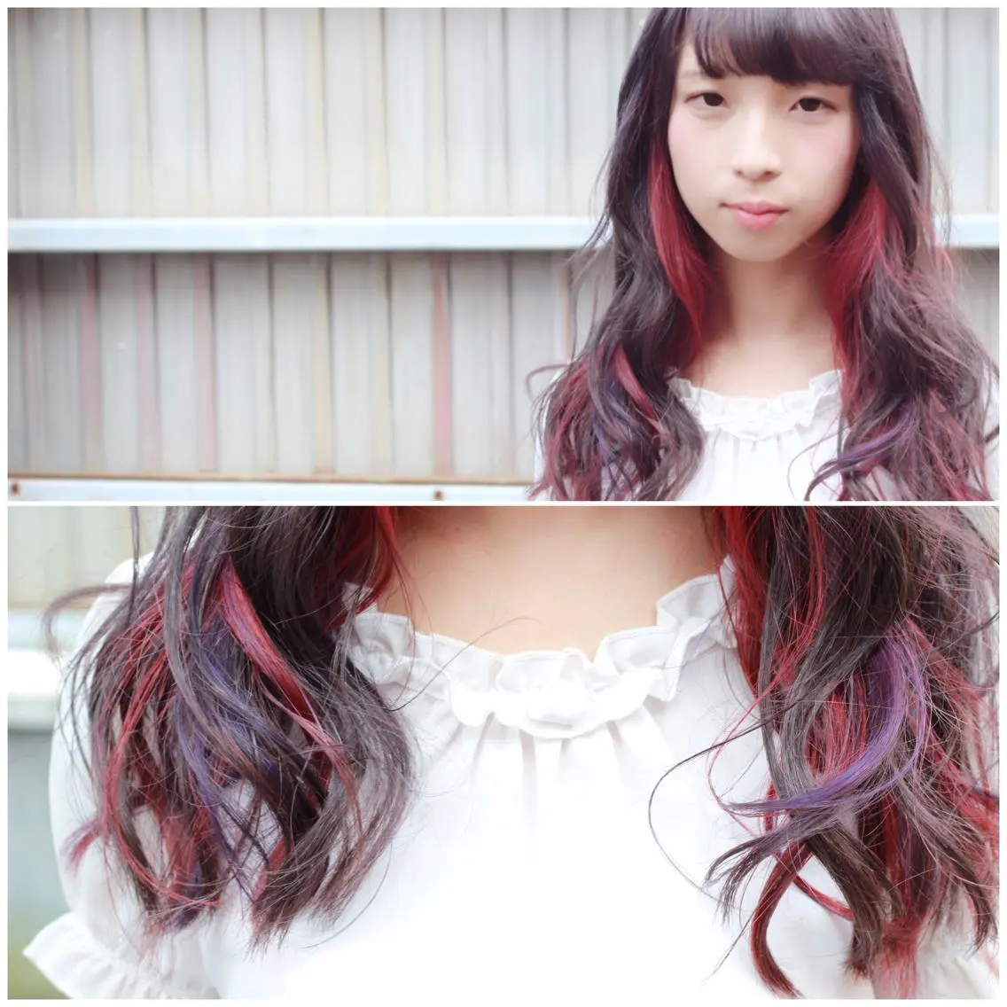 ロング カラー デザインカラー Viage （ビアージュ）のヘアスタイル