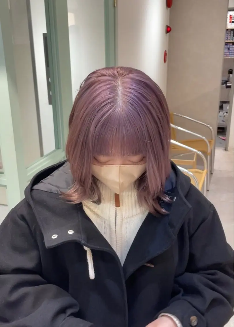 ミディアム ヘアカラー トリートメント 🦖JIN HAIR DESIGN🦖のヘアスタイル