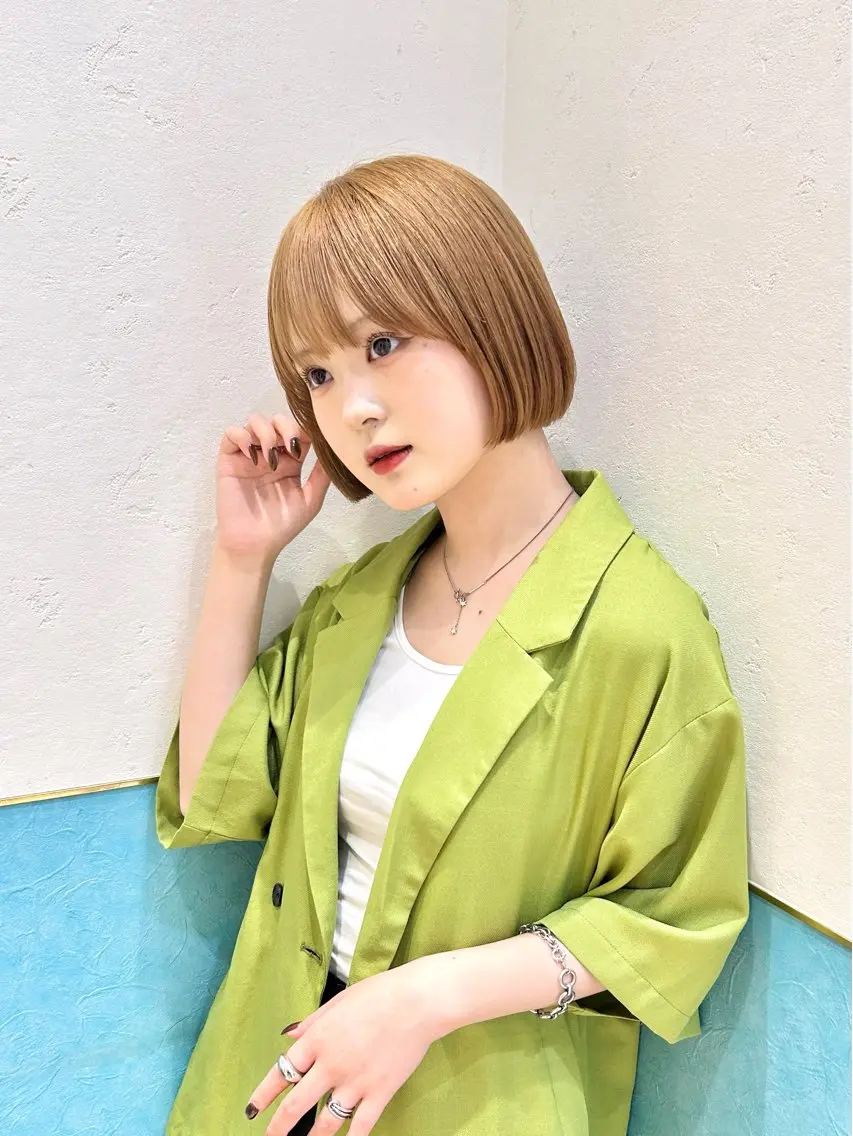 ショート カット トリートメント 🍎大人可愛い小顔 ボブ🍏shioのヘアスタイル