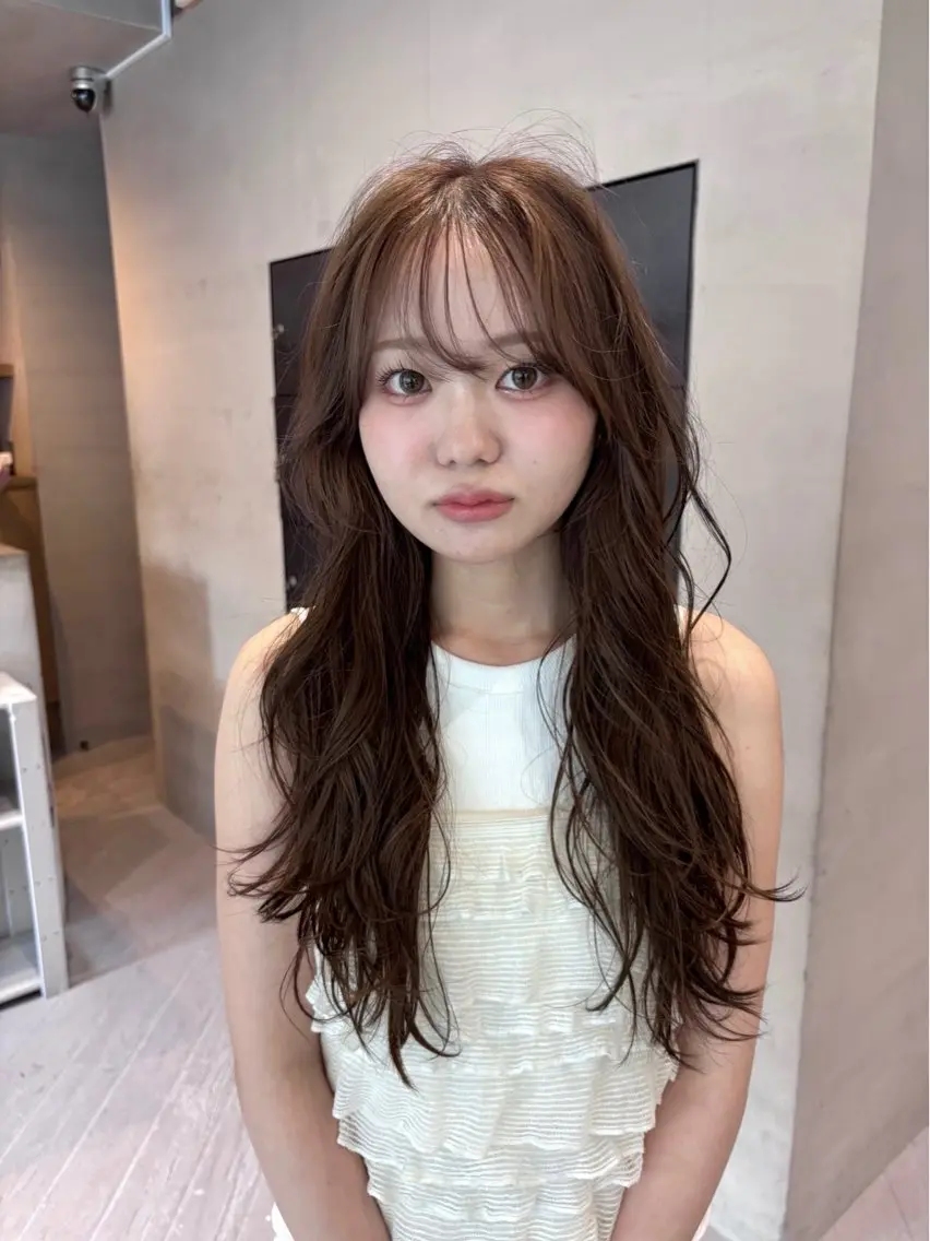 ロング カット ヘアカラー ヒナノ/透明感カラー /似合わせカットのヘアスタイル