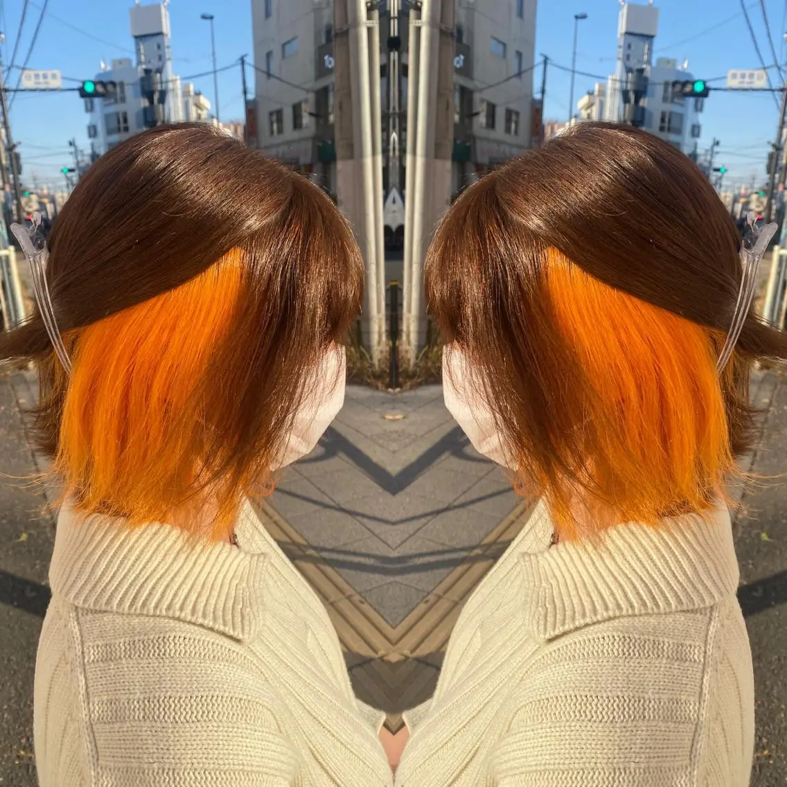 ミディアム 髪質改善カラー/店長 宮内秀峰のヘアスタイル