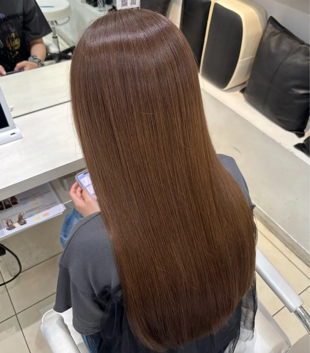 ロング カラー カット ヘアカラー トリートメント 🎀ゆい🎀 髪質改善カラー🎀のヘアスタイル