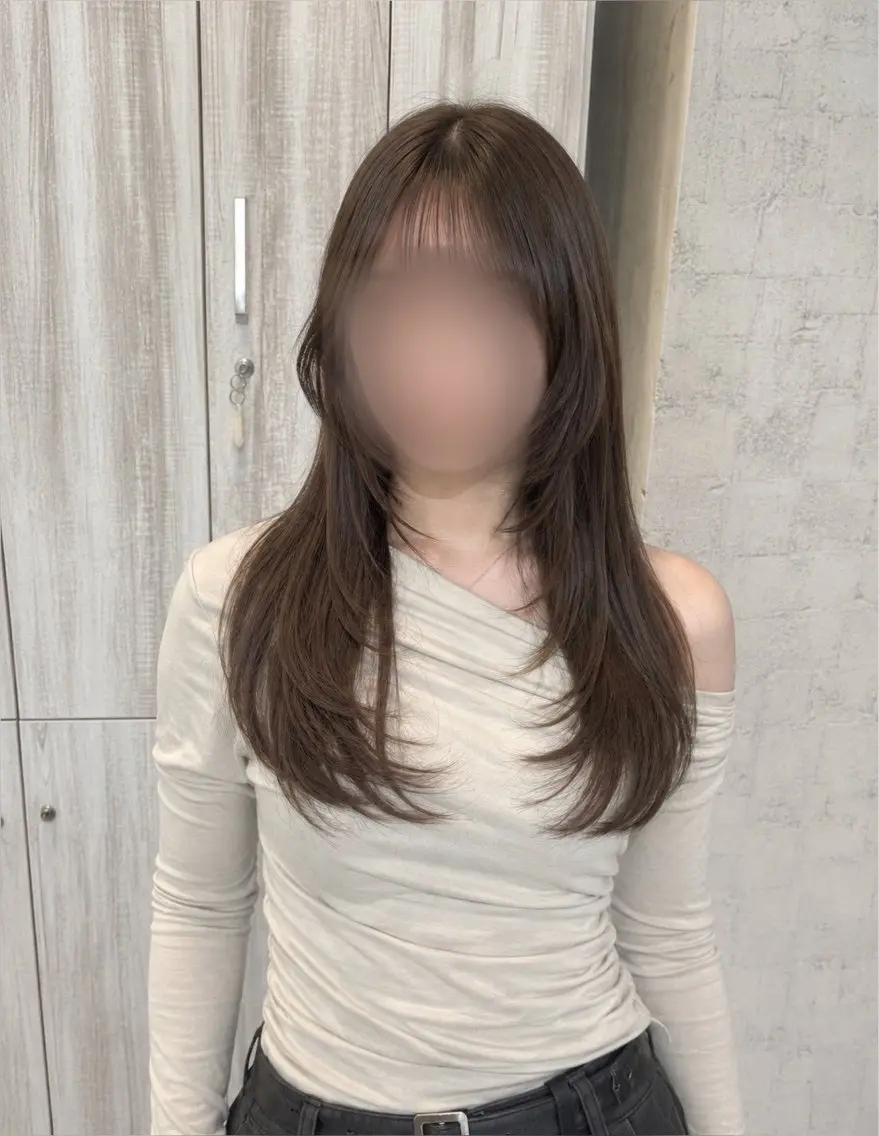 ロング カラー カット ヘアカラー トリートメント 🩵レイヤー✖︎ 髪質改善🩵リョウヤのヘアスタイル