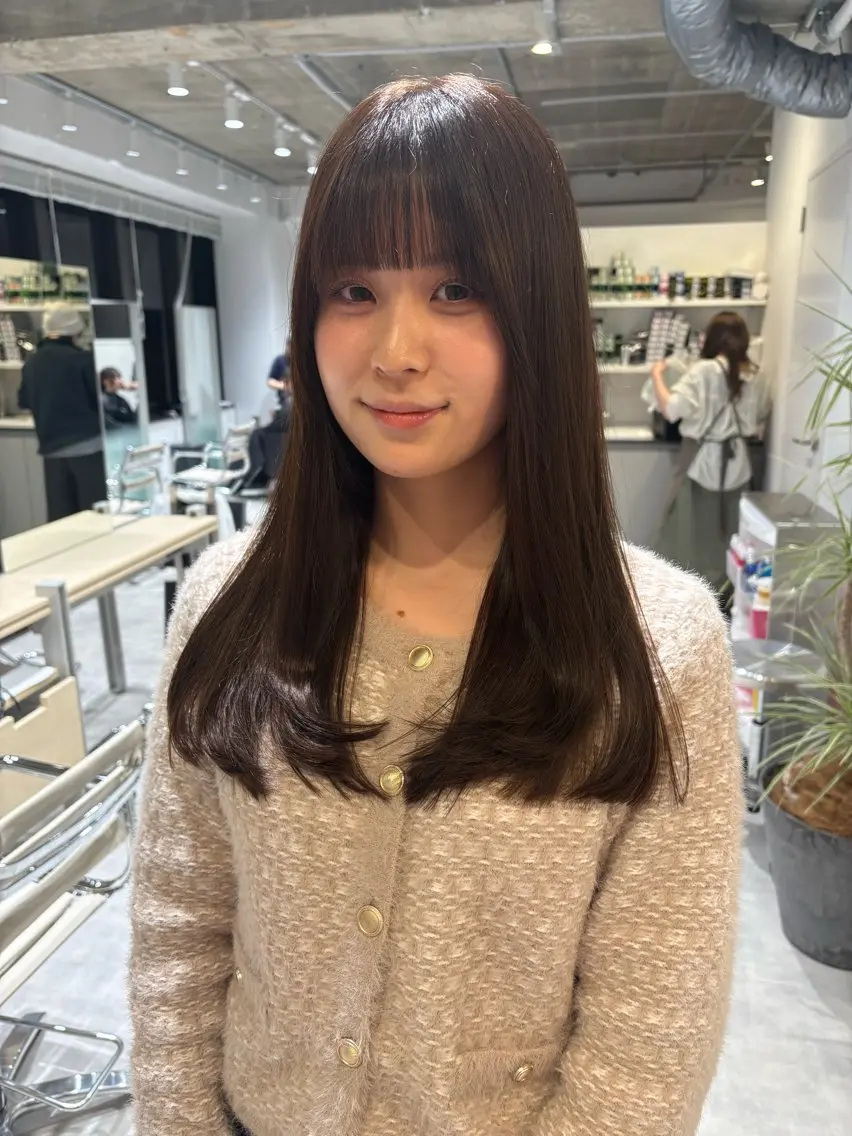 🎀【ミニモ限定】🎀前髪カット＋カラー＋トリートメントの写真