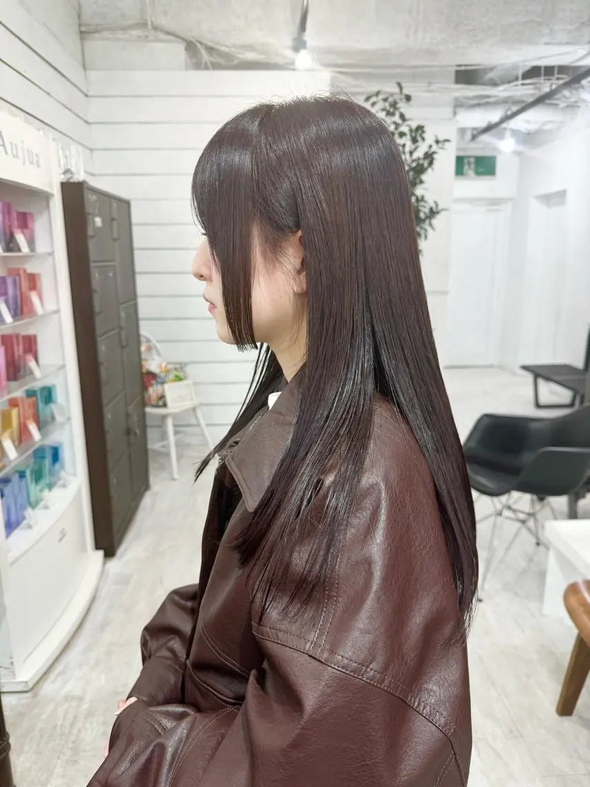 ロング カラー バレイヤージュ ミストバング ベージュカラー ブリーチ 抜きっぱなしブロンド 札幌ブリーチカラー/ ダブルカラー/ドイのヘアスタイル