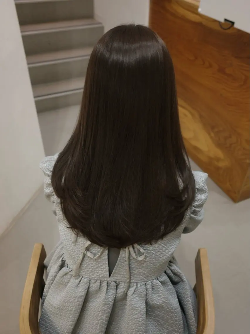 セミロング カラー トリートメント カット ヘアカラー トリートメント 武田 幸恵のヘアスタイル