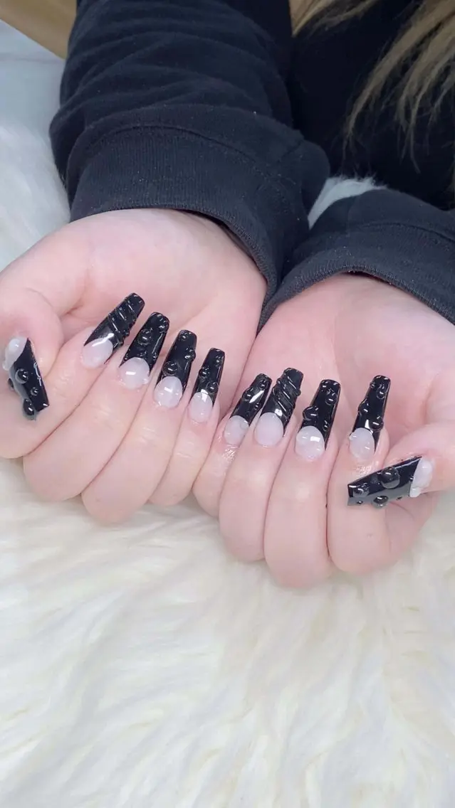 ネイル フレンチネイル グラデーション 韓国ネイル マグネットネイル ニュアンスネイル ハンドネイル ハンドケア Hara Nail 【持ち込みOK】のネイルデザイン