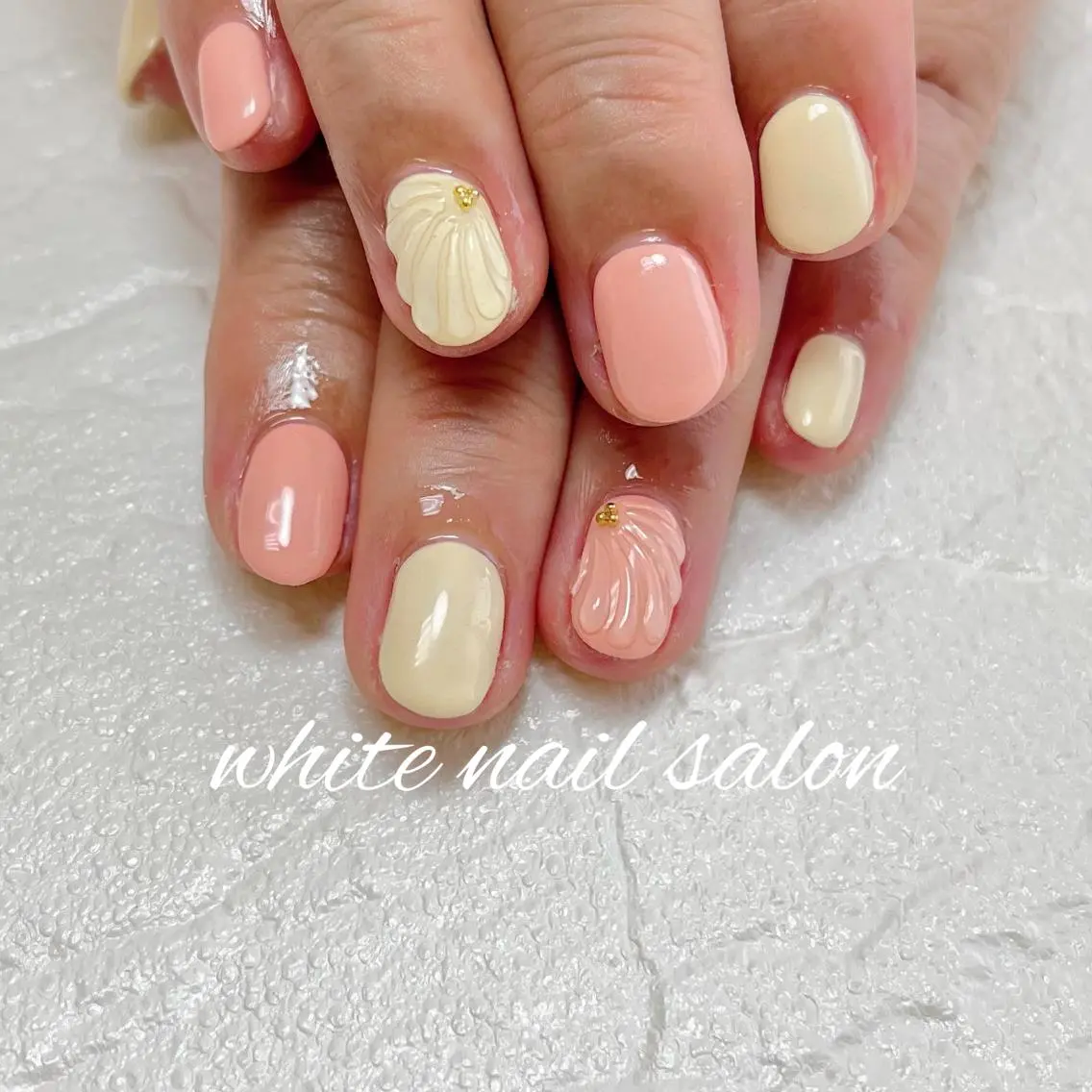 ネイル フットネイル ジェルネイル ハードジェル ラメ(グリッター) 持ち込み ハンドネイル white nail salonのネイルデザイン